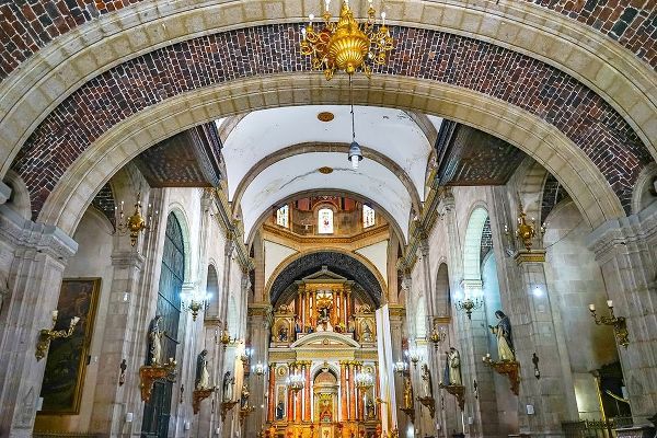 Arch entrance Basilica Altar Santo Domingo Church-Mexico City-Mexico